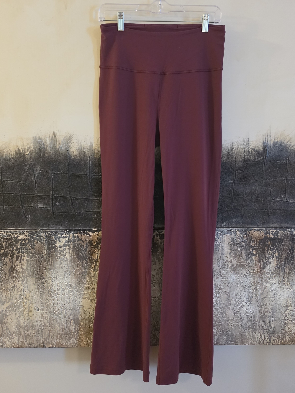 NWOT lululemon athletica Maroon Flare Yoga Pants